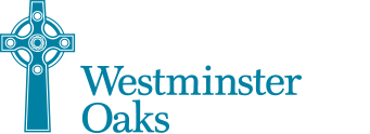 westminster oaks logo in blue